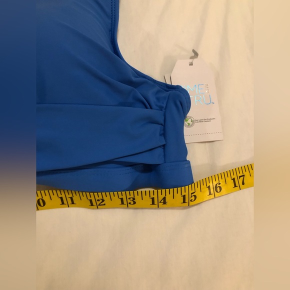 Time & Tru NWT underwire twist front top with adjustable straps & tie back, XL - Picture 8 of 11